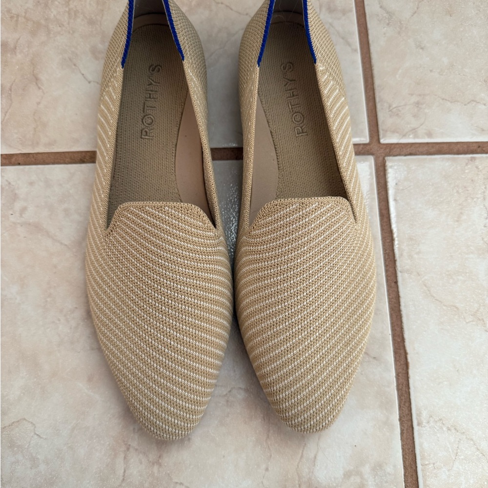 Rothy's Almond Loafer in Chai Twill
